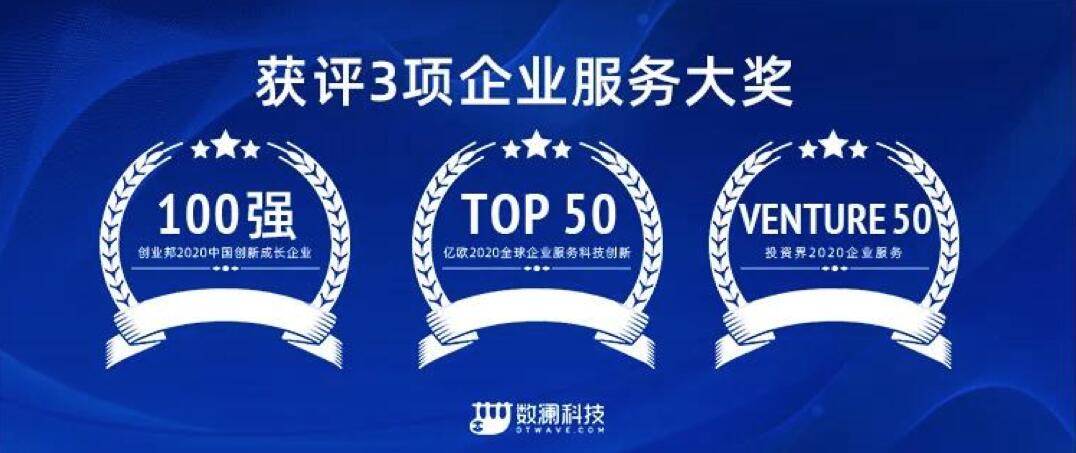 【合作伙伴】數瀾科技連獲三項企業服務大獎：專注數據中臺賽道，幫助企業挖掘數據價值