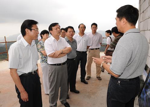 浙江省委副書記夏寶龍考察大香林二期工程